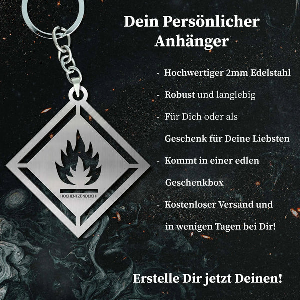 Hochentzündlich - Feuerwehr Anhänger