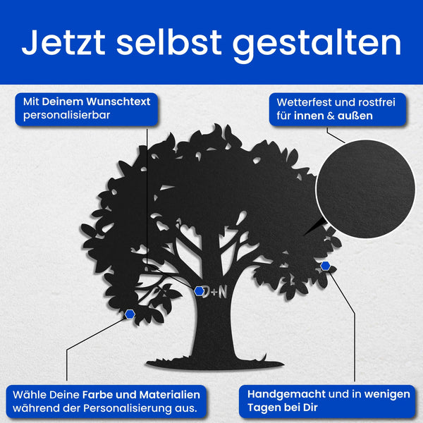 Großer Baum - Baum Schild
