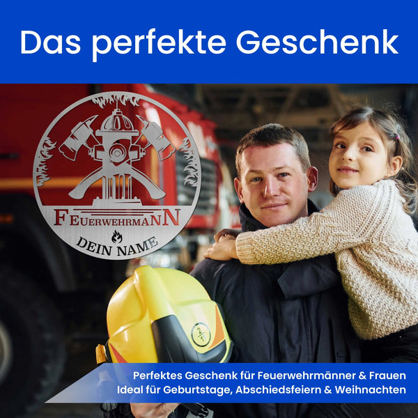 Feuerwehr on Fire - Feuerwehr Schild
