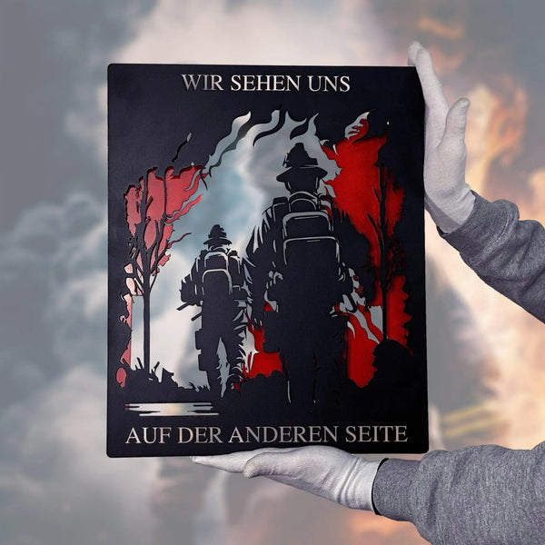 Helden Mut -Â Feuerwehr Schild