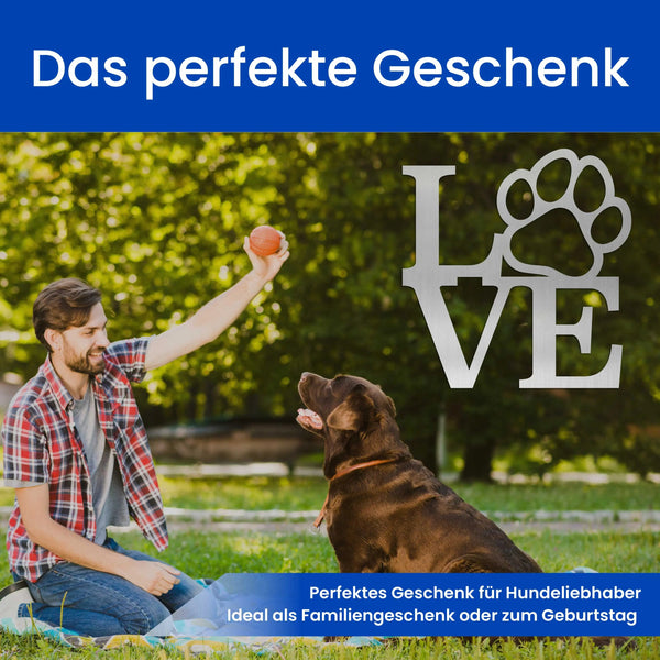 Love Pfote - Hunde Schild
