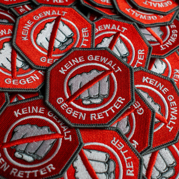 Patch « Pas de violence contre les sauveurs »
