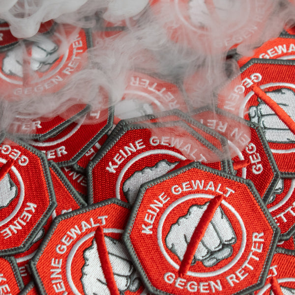 Patch « Pas de violence contre les sauveurs »