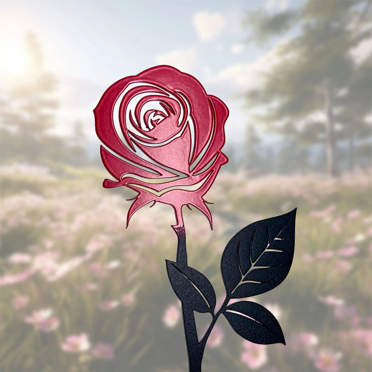 Broche fleur rose