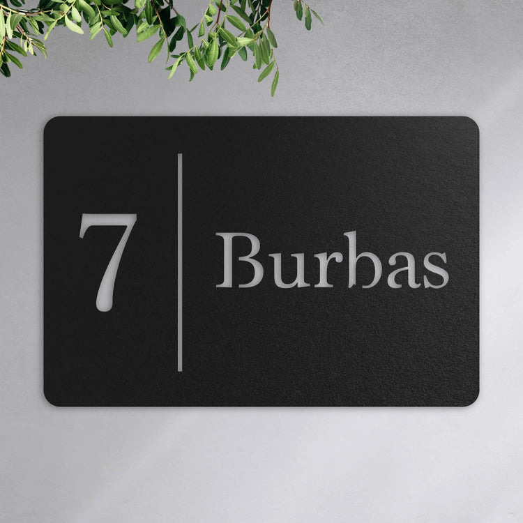 Numéro et plaque signalétique modernes