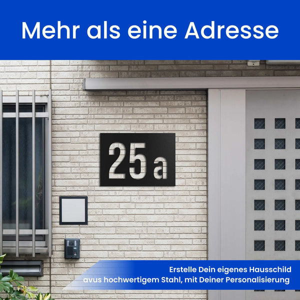 Moderne Hausnummer - Hausnummer