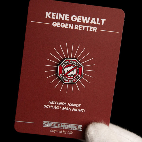 Badge « Pas de violence envers les sauveteurs »