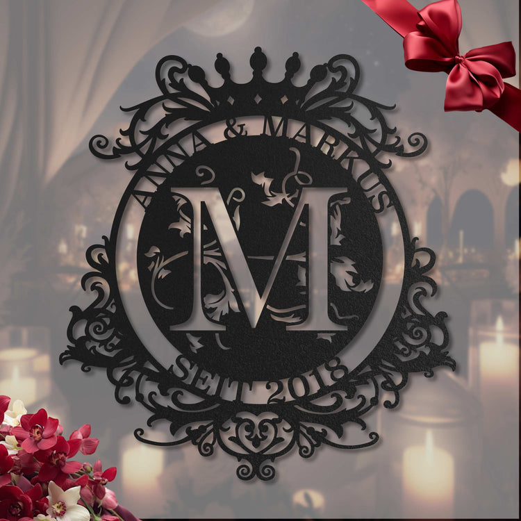 Monogramme avec couronne
