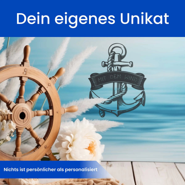 Großer Anker - Maritimes Schild