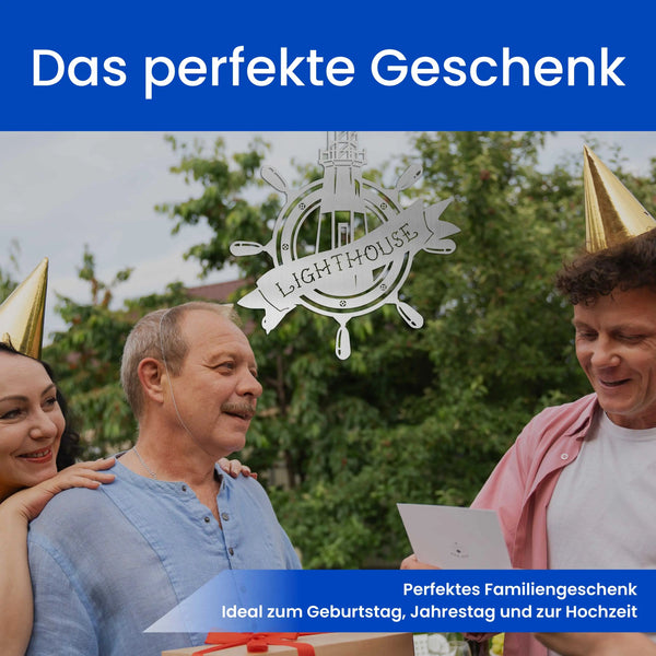 Leuchtturm -Â Maritimes Schild