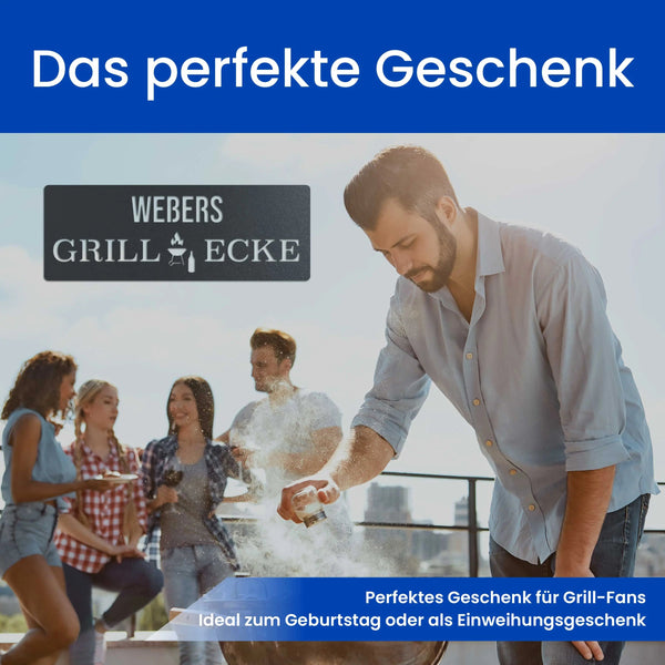 Modernes Grillschild - Grillschild