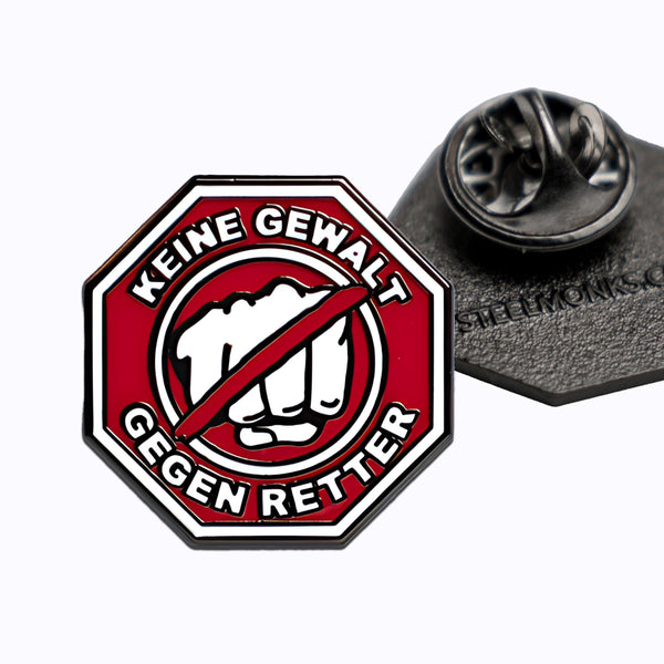 Badge « Pas de violence envers les sauveteurs »