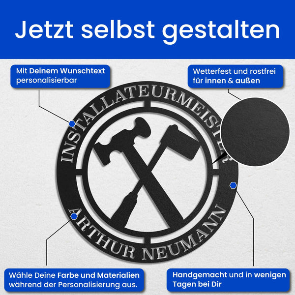 Installateur - Zunft-Schilder