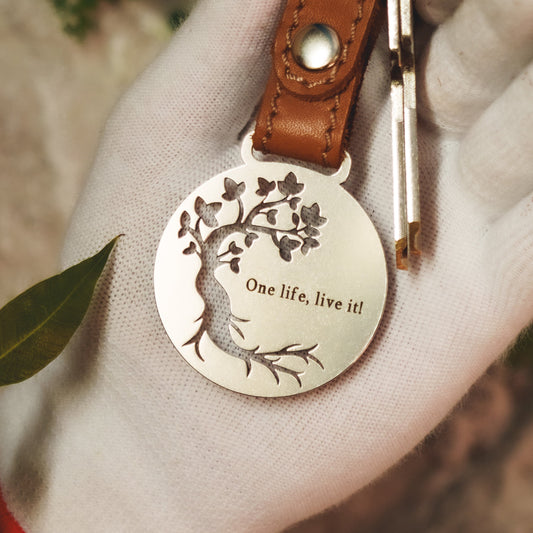 Porte-clés arbre avec note