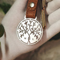 Porte-clés arbre « Forever » avec initiales