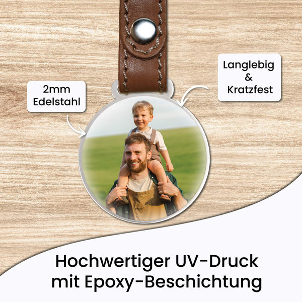Pendentif photo « Papa »