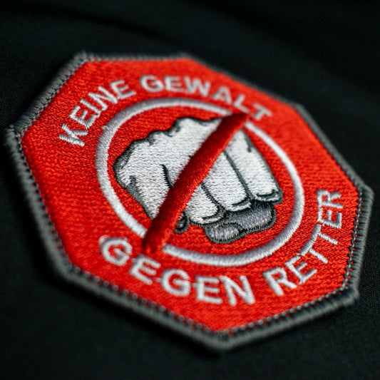 Patch « Pas de violence contre les sauveurs »