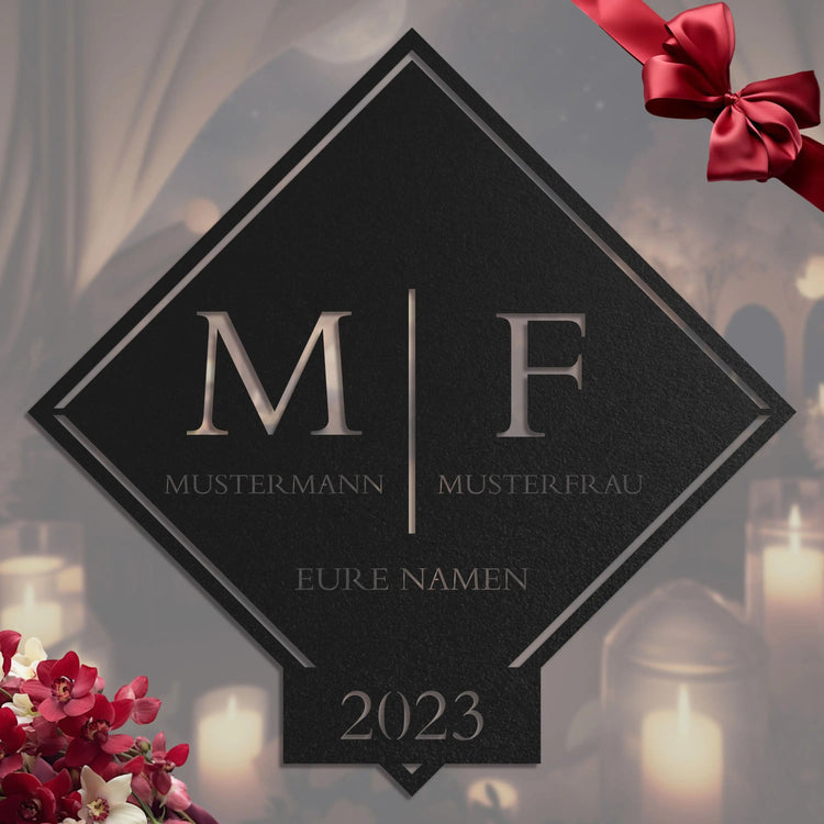 Double monogramme dans le bouclier