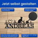 Ich liebe meine Katze -  Tier Schild