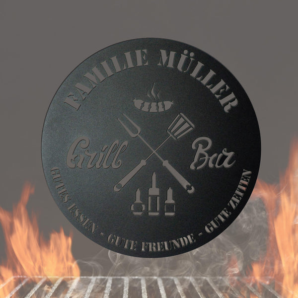 Panneau de gril rond