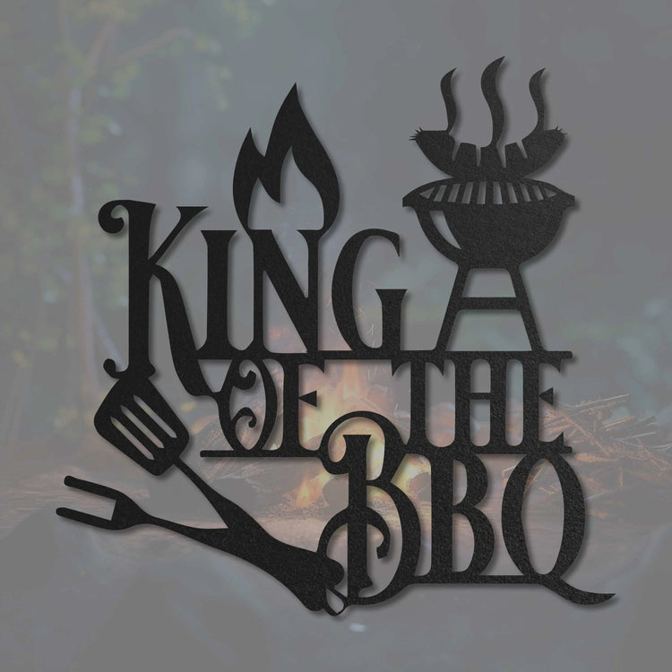 King of the BBQ Grillschild