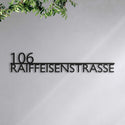 Modernes Straßenschild (Links) -  Straßenschild