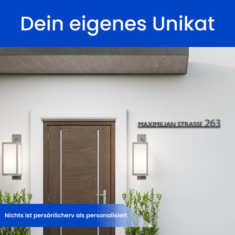 Modernes Straßenschild Gerade -  Straßenschild