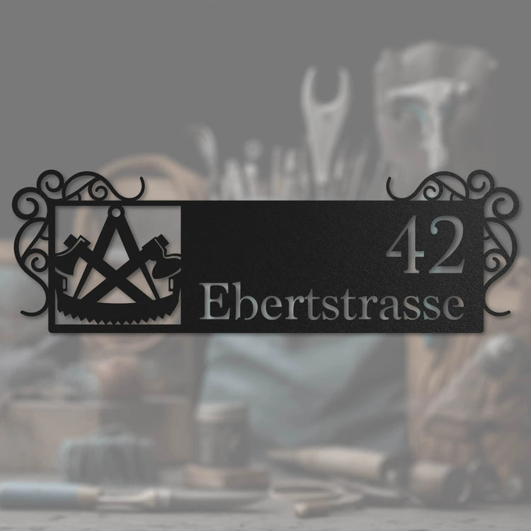 Enseigne de maison de guilde classique 