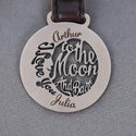 Steelmonks-Metallschild,I love you to the Moon and back. Motiv Anhänger Wanddekoration erhältlich in verschiednen Größen und Farben.