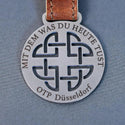 Steelmonks-Metallschild,Keltischer Knoten. Motiv Anhänger Wanddekoration erhältlich in verschiednen Größen und Farben.
